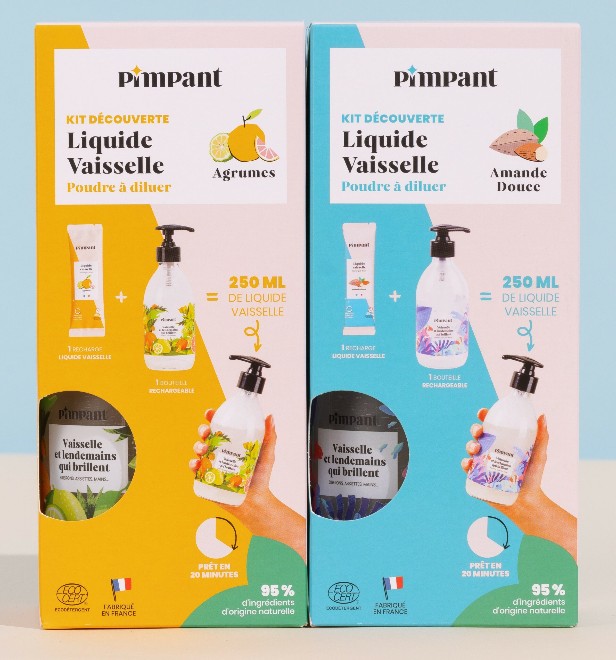 liquide vaisselle amande ou agrume