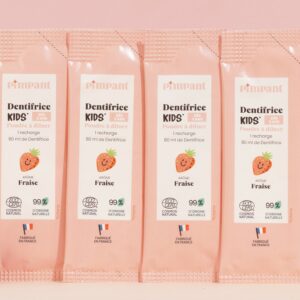 Recharges Dentifrice Kids Fraise (x4)  Un bon goût de fraise qui donne envie de se brosser les dents !